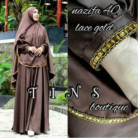 Maxi Nazifa / Hijab / Dress / Gamis / Syari / Busana Muslim Ready