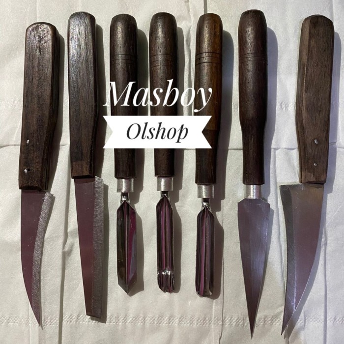 

1 Set Pisau Ukir Isi 7 Pcs / Pisau Garnis / Pisau Buah Sayur