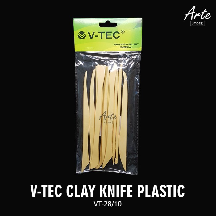 

Pisau Ukir - V-Tec Clay Knife Plastic Isi 10 Pcs