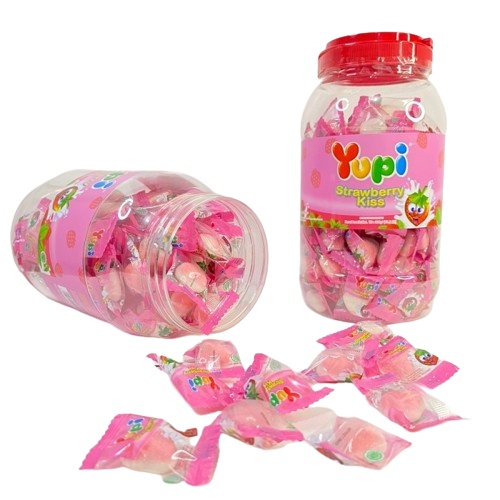 

Yupi Strawberry Kiss Toples 300 gr