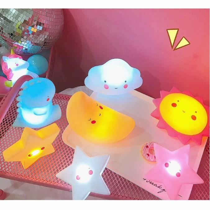 Lampu Tidur Motif Awan/Bintang/Bulan /Lampu Hiasan Kamar Berkualitas