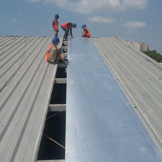 COD Aluminium foil peredam panas FOAM rollan / bubble foil peredam panas