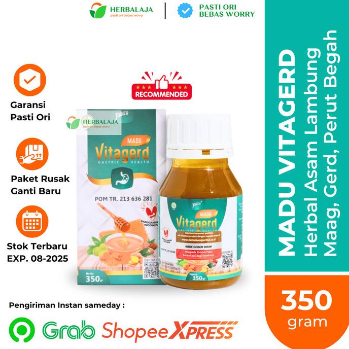 

Madu Vitagerd Original Bpom Obat Gerd Asam Lambung Maag Kronis Herbal