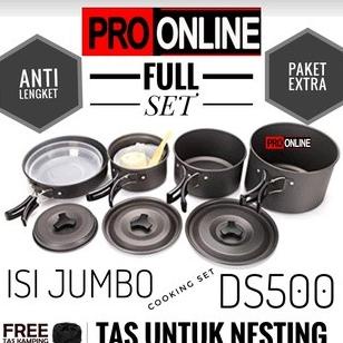 Cooking Set DS 500 - Cooking Set Camping Outdoor - Alat Masak Camping