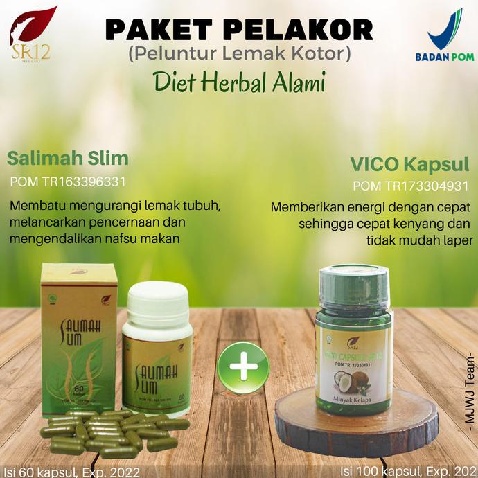 

PAKET AMPUH!! SALIMAH SLIM SR12/ OBAT DIET/ PENURUN BERAT BADAN HERBAL