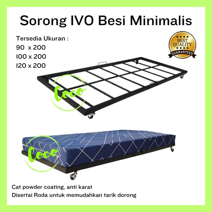 Ranjang Sorong Ivo Besi Minimalis -na01