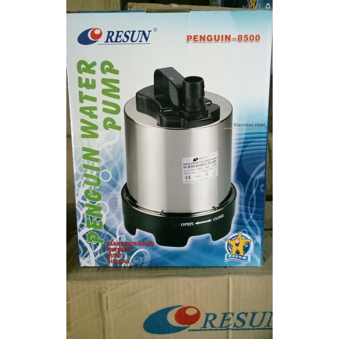 AQUARIUM KOLAM IKAN POMPA CELUP RESUN PINGUIN 8500 AIR MANCUR