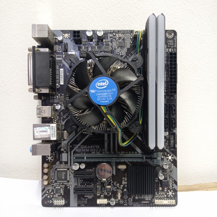 Paketan mobo gen8 gigabyte h310m proc i5 8600 ram 16 gb ddr4 vgen