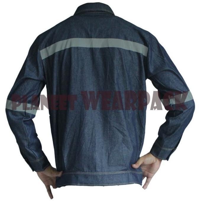 WEARPACK SAFETY BAHAN JEANS / BAJU WERPAK SERAGAM KERJA PROYEK