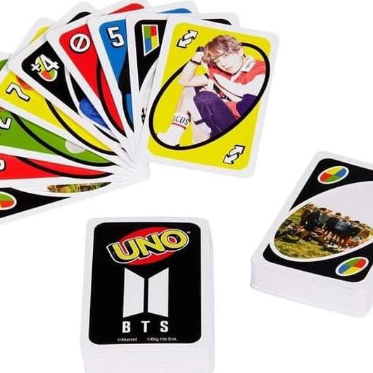 Hello - 1 Pc Kartu Uno Versi Bts / By Mattel Games Paling Selalu Ready 