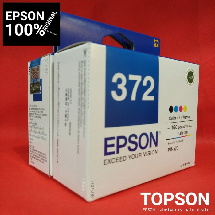 Epson PictureMate PM520 PM-520 Photo Ink Cartridge T372 372