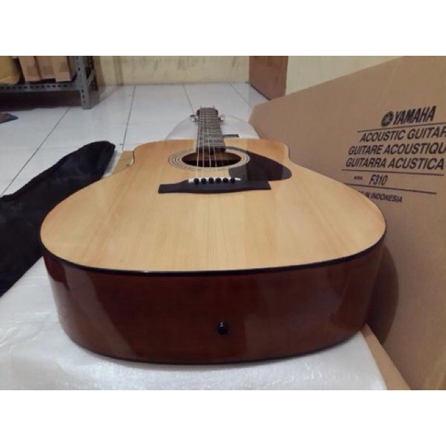 Terlaris Gitar Guitar Yamaha Akustik Folk String F 310 Komplit Tas+Pick Ori Gratis Ongkir