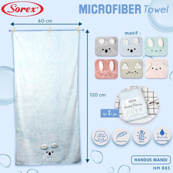 Handuk Sorex Handuk Mandi Premium Anak / Dewasa Microfiber Towel