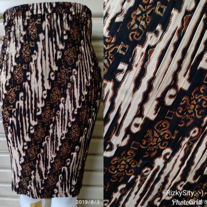 Rok Plisket Pendek Jalva Midi Skirt Jumbo Wanita
