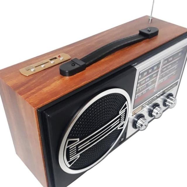 Radio Portable El Kayu Jadul Sonatec Pri 8288 Usb Sd Card Am Fm