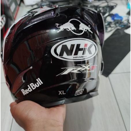 Helm Nhk Rx9 Fullface Flat Visor Iradium Solid Redbull