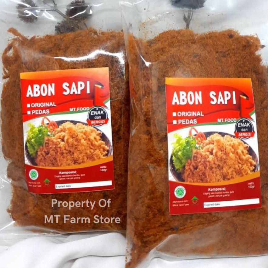 

Abon Sapi Mt Farm 100 Gram Makanan Damping Lauk/ Pedas / Manis