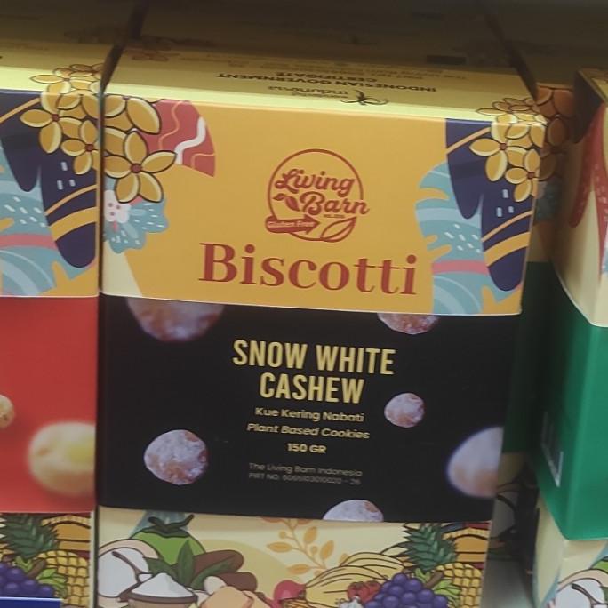 

,,,,,,,] LIVIBG BARN BISCOTTI SNOW WHITE CASHEW 150 GR