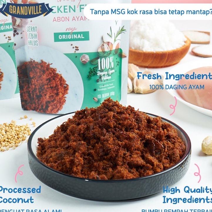 

Grandville Abon Sapi 100Gr/Ayam 100Gr/Ikan 100Gr Crunchy | Mpasi Makanan Instant