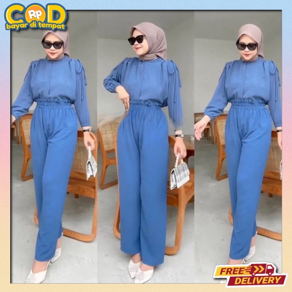 Ineset 1Setel Remaja Murah Wanita Import Set Wsnita Remaja Oneset Formal Setcell Bju Setelan Cantik 