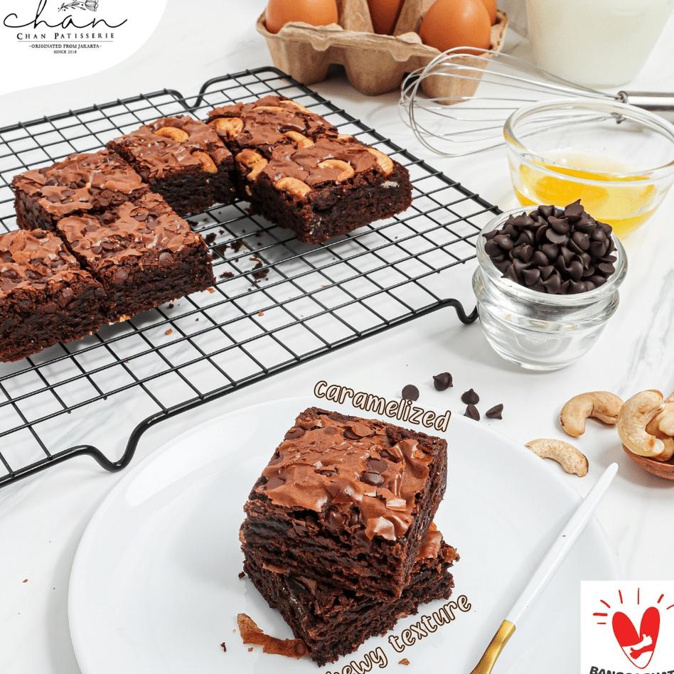 

[Ready] Brownies Fudgy Dark Chocolate Chan Patisserie | Hampers Natal & Tahun Baru