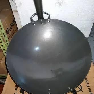 Wajan Baja 48 Cm / Wajan Nasi Goreng / Wajan Gagang / Chinese Wok