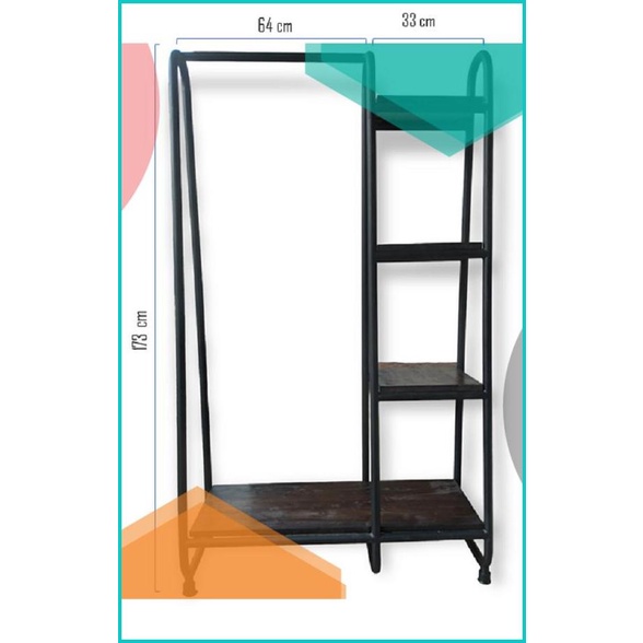 Rak Baju Besi Piramid Rak Besi Serbaguna Rak Transit Piramid Rak Besi