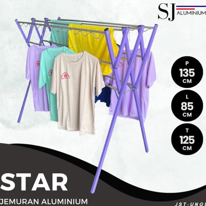 Star - Jemuran Baju / Jemuran Rak Handuk / Jemuran Pakaian Aluminium Palemsugar