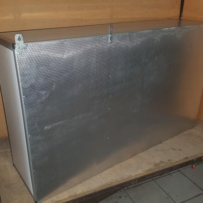 Rak Gantung Lemari Dapur Kitchen Set Atas Aluminium Kaca 3 Pintu Acp Semuasukoko
