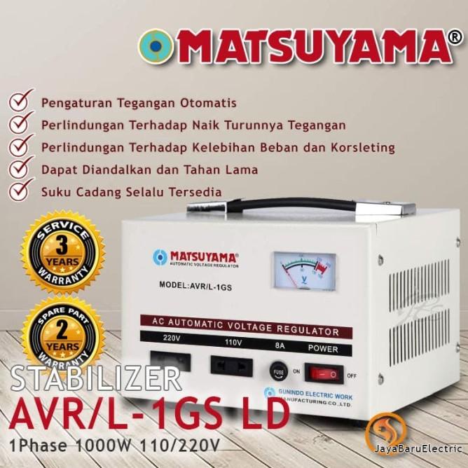 Stabilizer Stavol Avr Matsuyama Stavolt 1000 Watt 1Kva Avr/L-1Gs