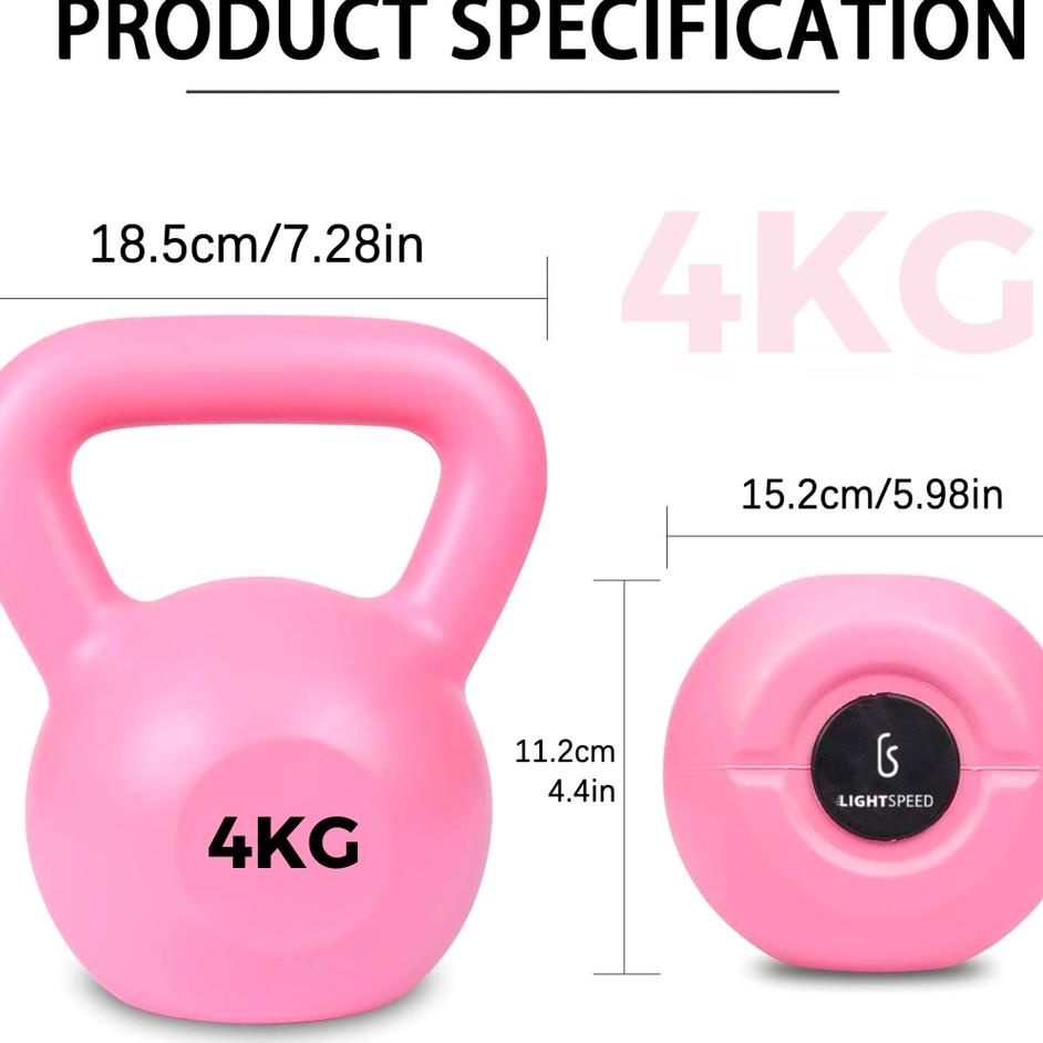 Lightspeed Kettlebell 2 Kg / Barbell 2 Kg/ Dumbell / Barbel / Dumbell 2Kg