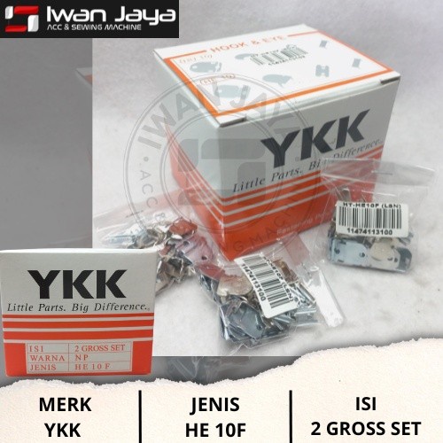 *:*:*:*:*] [YKK] Hak YKK HE 10 F (Hak Tanam Untuk Celana Panjang / Rok) - BOX