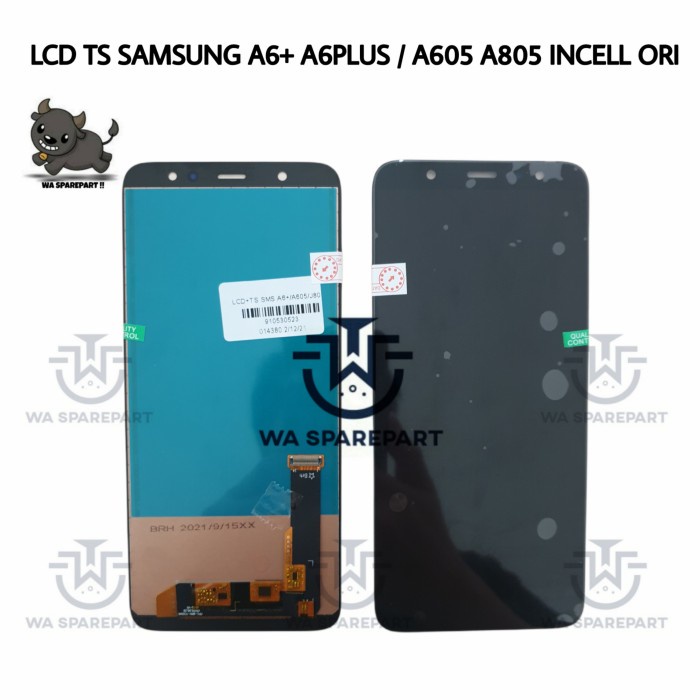 Lcd Touchscreen Samsung A6+ A6 Plus A605 Incell Original 100%