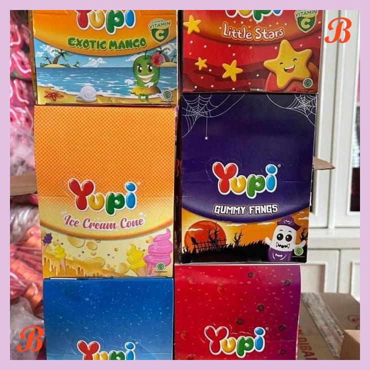 

YUPI 1 BOX ISI 24 PCS - PERMEN JELLY YUPI DLIGHT SNACKS