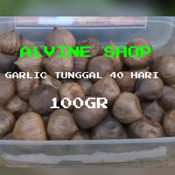 

Bawang Putih Hitam Tunggal Lanang BLACK GARLIC Oven 40Hari