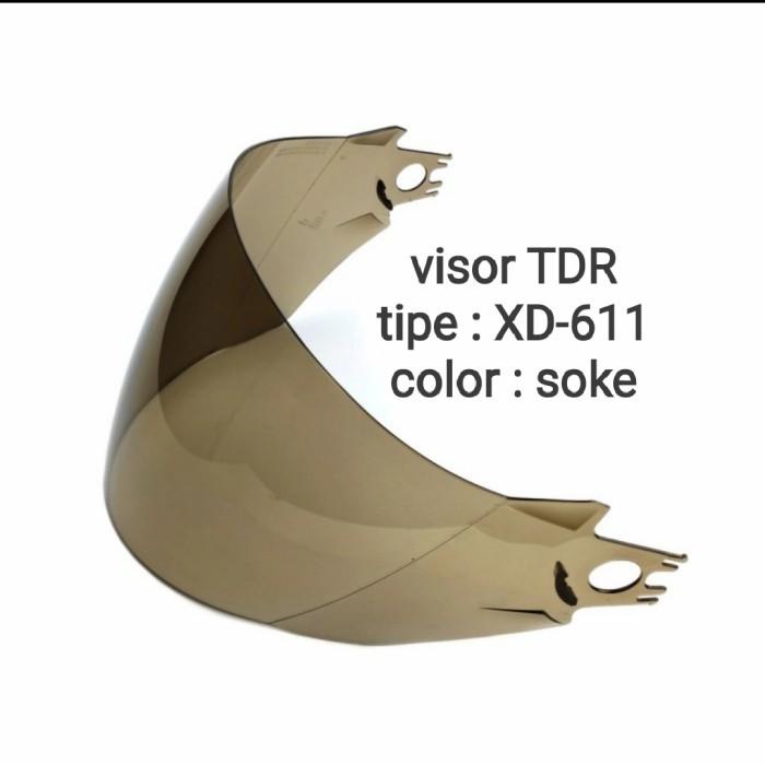 Kaca Helm Tdr Xd-611 - Visor Helmet Tdr Original Xd-611 - Kaca Helm
