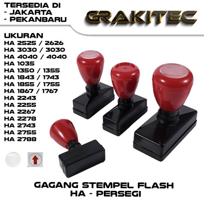 

Gagang Stempel Flash Ha Persegi Grakitec