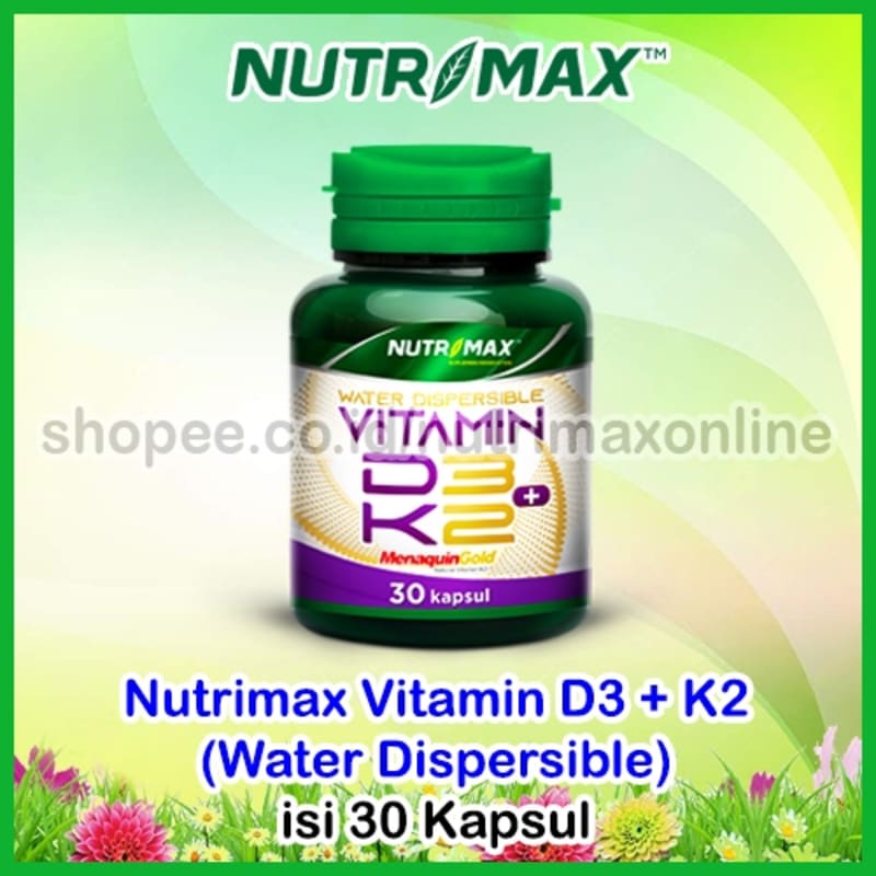 Nutrimax D3 K2 / Vitamin D3 + K2 / 30 Suplemen Makanan