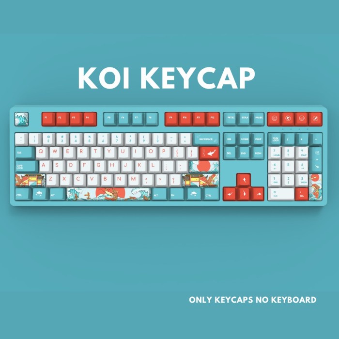 104 set Keycap Keycaps Mechanical Japanese KOI PBT OEM Profile