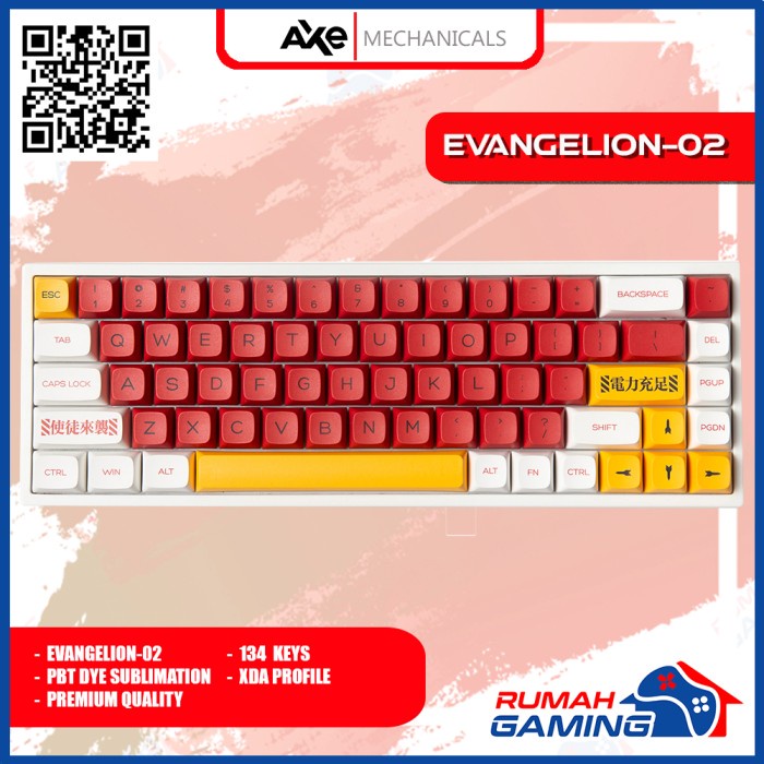 KEYCAP - KEYCAPS - XDA - EVANGELION-02 - PBT DYE SUB