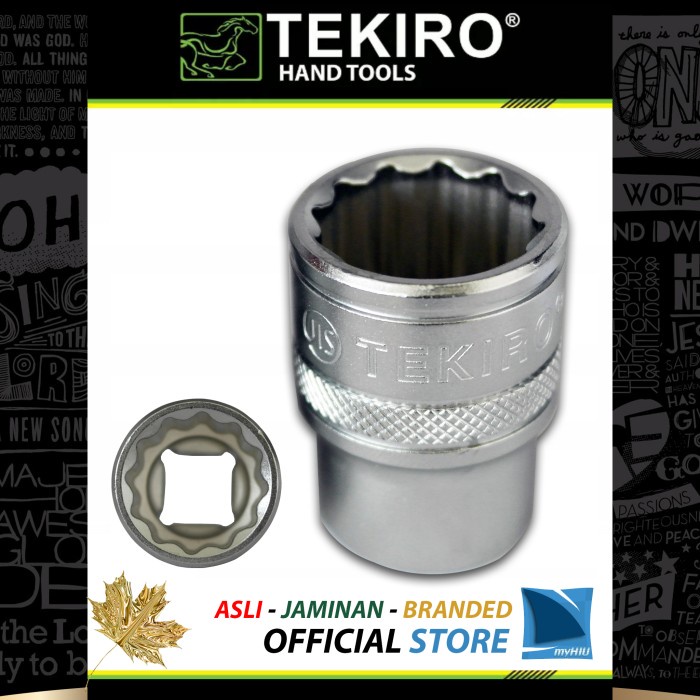 Kunci Sok 46 mm Stang 3/4" inch Mata 12 PT - Socket Sock TEKIRO