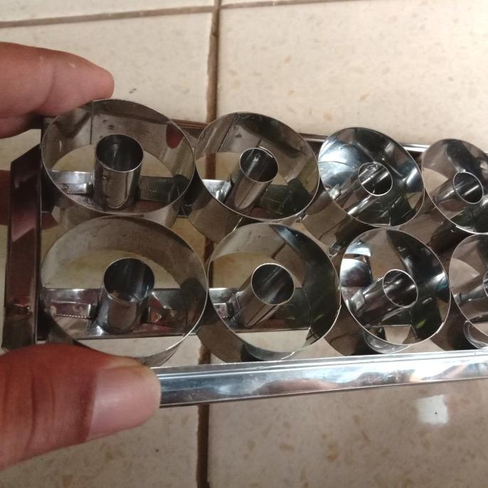 CETAKAN COOKIES DONAT / CETAKAN DONAT MINI / CETAKAN STAINLESS STEEL