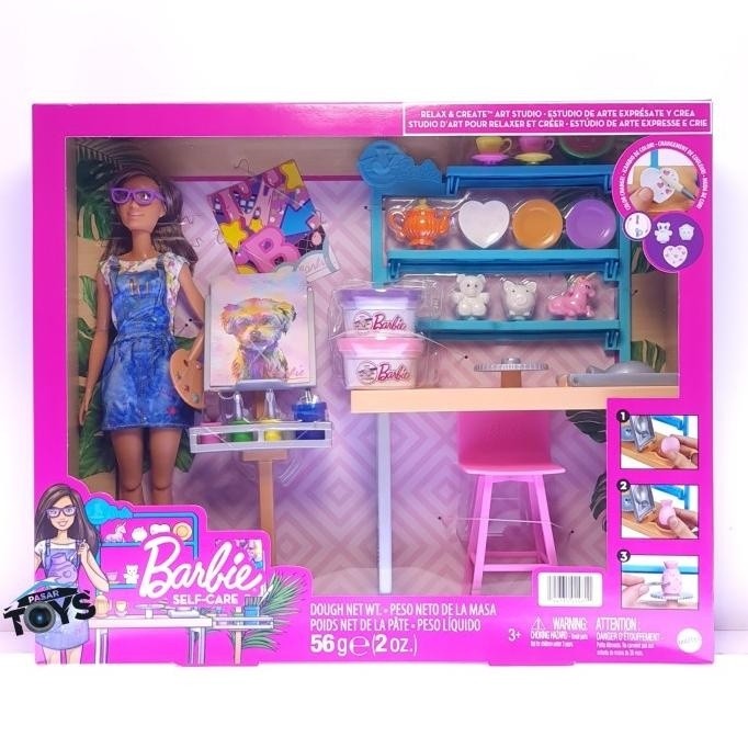 Barbie Relax & Create Art Studio with Barbie Doll Playset