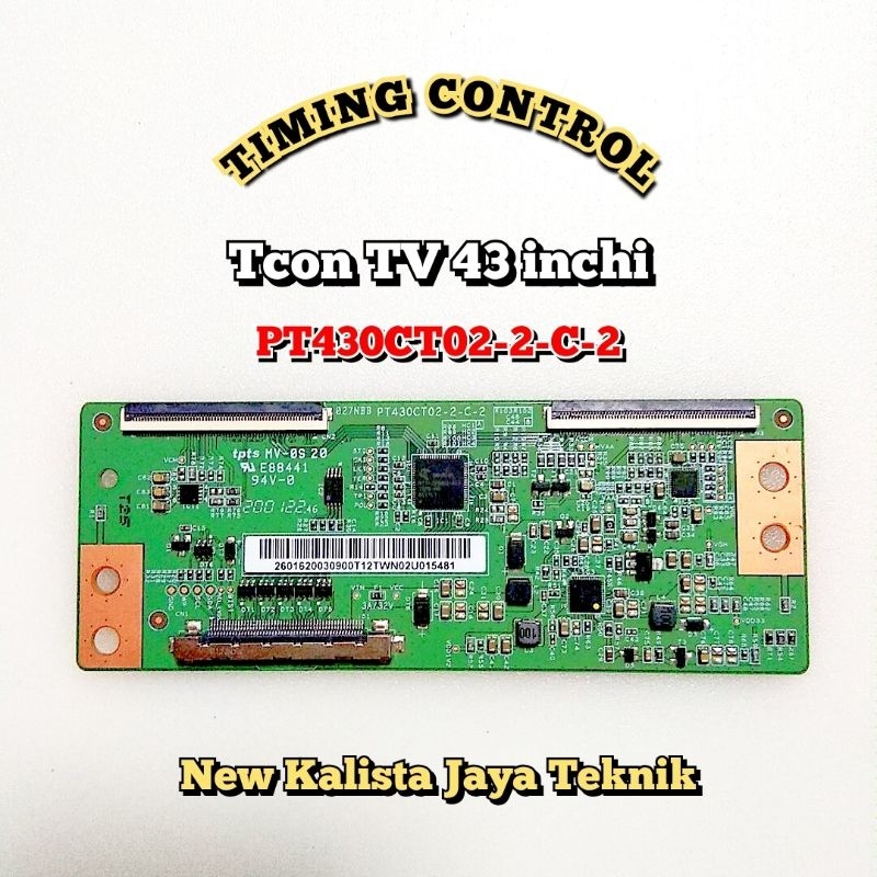 TCON TV LED 43 INCHI LG - POLYTRON ORIGINAL PCB PT430CT02-2-C-2 TCON PT430CT02-2-C-2 LOGIC TIKON TV 
