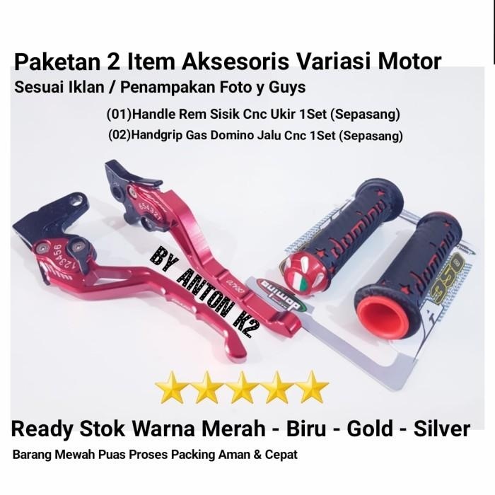 PAKET 2 VARIASI AKSESORIS MOTOR MIO FINO/MIO GT/MIO SOUL GT/MIO S/MIO Berkualitas