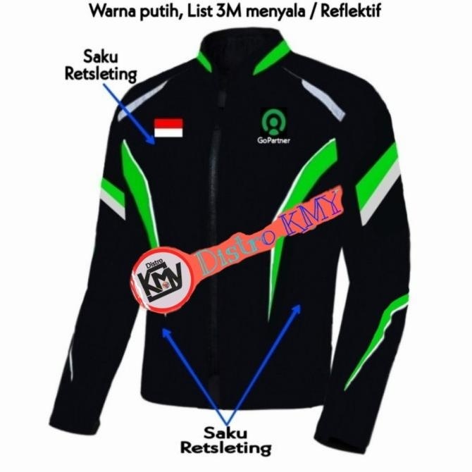 READY STOCK JAKET GOPARTNER / JAKET GOJEK TERBARU WATERPROOF F67 