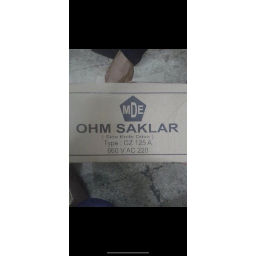 OHM SAKLAR MDE 125A GZ 125 AMPERE