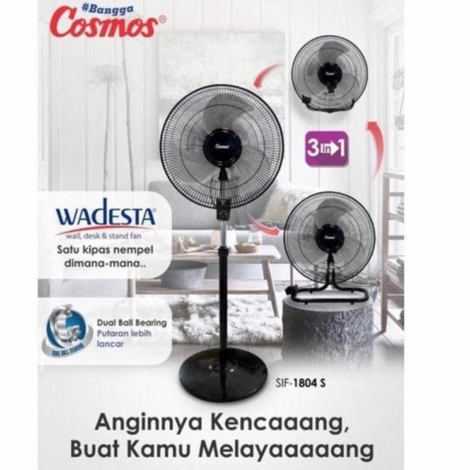 TERBARU KIPAS ANGIN TORNADO BESI 18 INCH 3 IN 1 / COSMOS SIF-1804 S WADESTA 