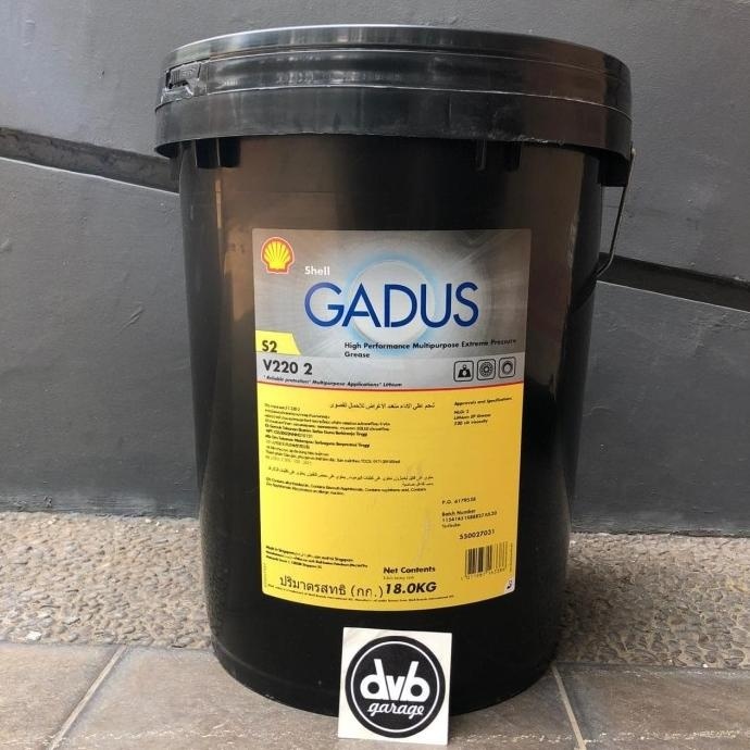 Shell Gadus S2 V220 2 Grease - Kemasan Pail 18kg Gemuk by Casasofia