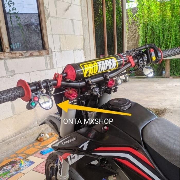 SPION SUPERMOTO JALU STANG FATBAR BULAT CEMBUNG BESAR KLX D-TRACKER
